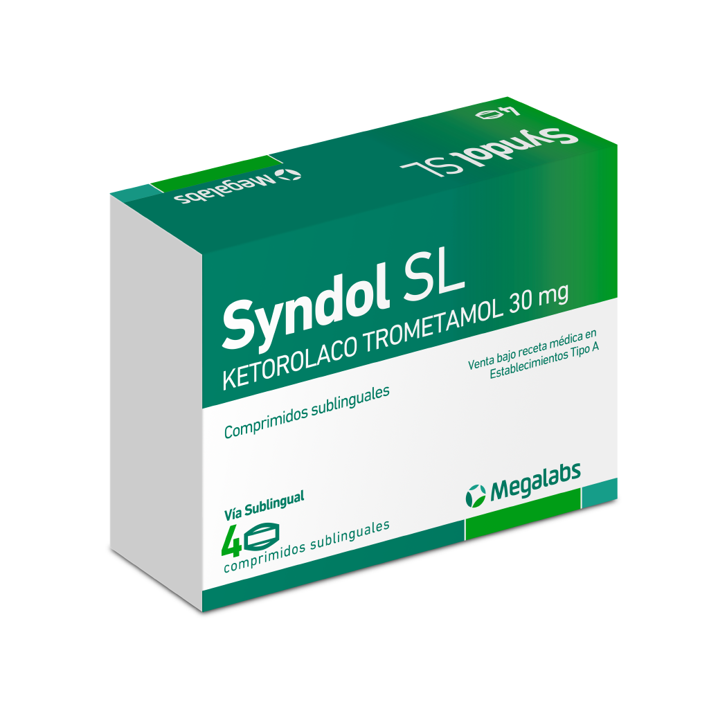 Syndol SL Megalabs para el manejo a corto plazo del dolor agudo